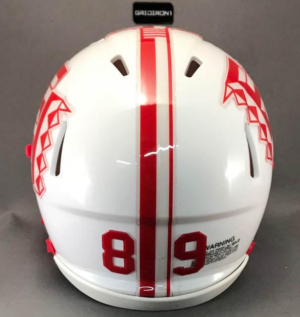 East Islip Redmen HS (NY) 2019 white mini helmet * 